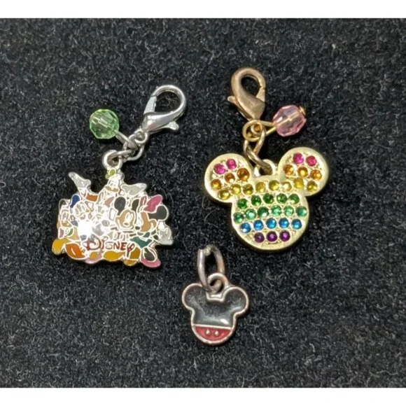 Disney Mickey Mouse & Friends Charms Set Crystals Enamel - Picture 3 of 7